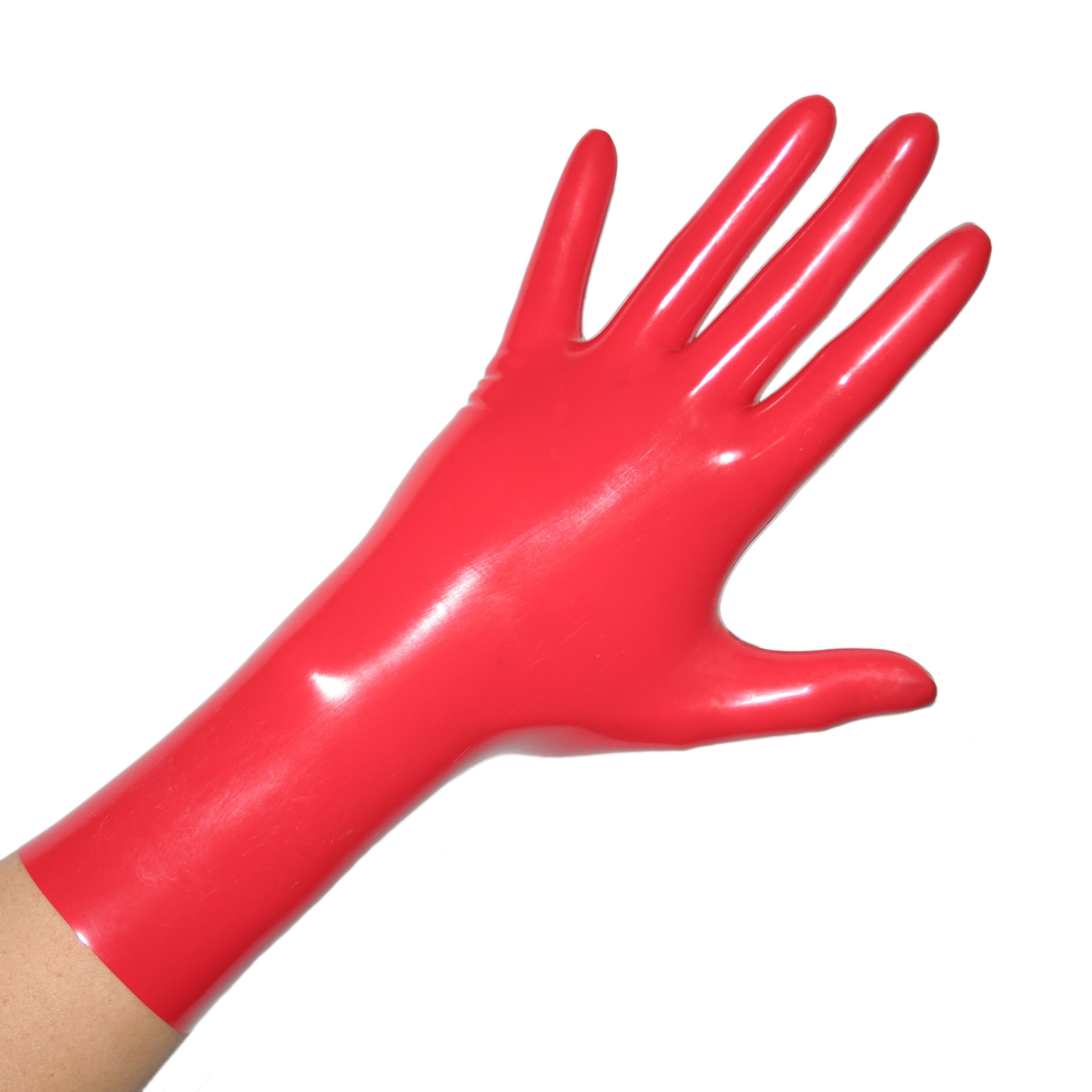 Rubberfashion Latex Handschuhe kurz - Rubber Gloves - Sex Latexhandschuhe für Damen und Herren Paar